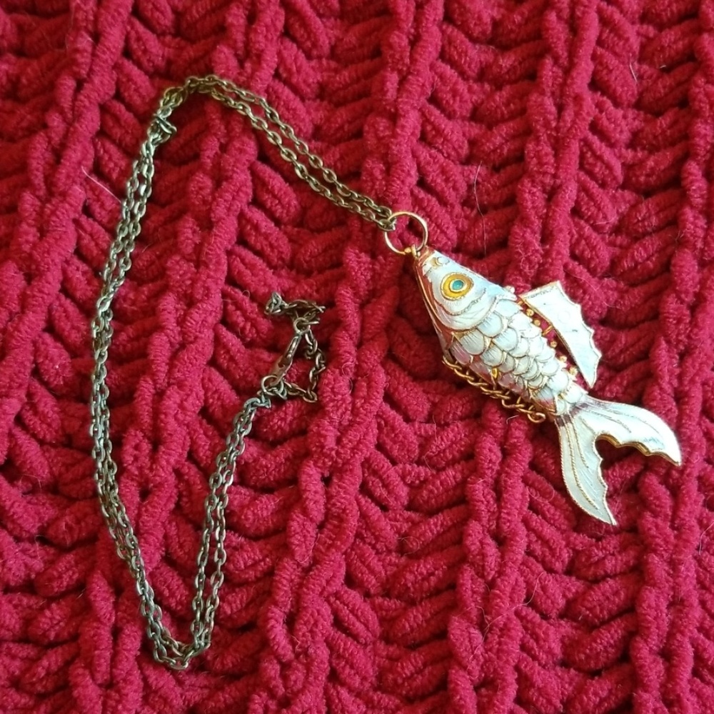 Vintage Koi Necklace
